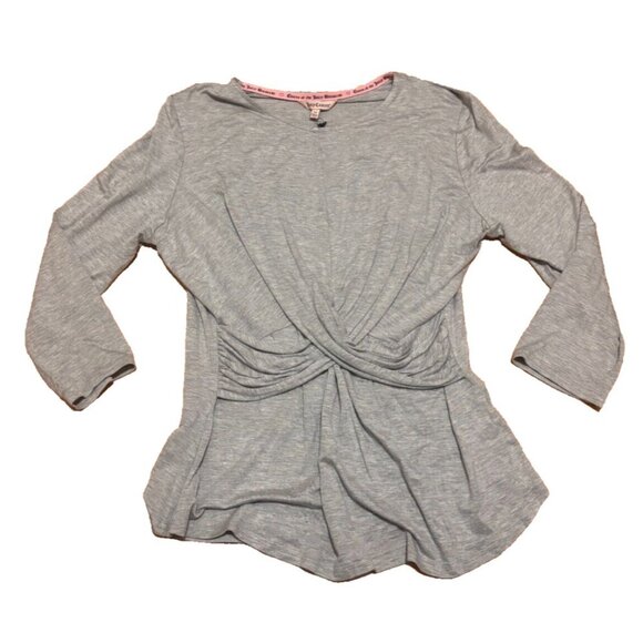 Juicy Couture Womens Juicy Couture 3/4 Sleeve Cross Front Top New with Tags Sz M - Picture 2 of 5